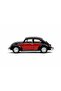 1:32 Scale 1967 Volkswagen Classical Beetle Diecast Model Car with Opening Doors-Black - 4