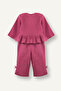 Muslin Dried Rose Baby Girl Top and Bottom Set G8736A5/Br123 - 5