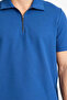 Cotton Zippered Collar Short Sleeve Polo T-Shirt F9868Ax26Sp - 4