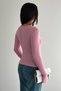 Women's Button Detailed Long Sleeve Blouse – Round Neck Casual Stylish Blouse - 6