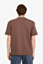 Crew Neck Cross Woven Brown Men's T-Shirt D7912Ax/Bn534 - 5