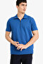 Cotton Zippered Collar Short Sleeve Polo T-Shirt F9868Ax26Sp - 3