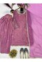 Purple Fandy Crushi Silk Salwar Kameez & Dupatta- HRT4687 | Purple