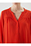 Oversize Women's Blouse with Cropped Collar - 3