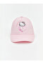 Pink hello kitty printed girl's cap hat