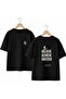 Belıeve Back and Chest Printed %100 Cotton Oversized Loose Fit Regular Fit Crew Neck T-Shirt