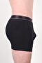 Men's Boxer Briefs with 95% Cotton and Breathable Fabric Royal Black 3-Piece - 5