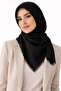 Flannel Textured Cotton Square Shawl Scarf – Drapey Soft Fringed Shawl -Foulard - 3