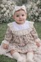 Baby Girl Floral Print Lace Detailed Dress – Cotton Piece Long Sleeve Baby Dress for Eid - 2