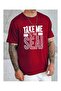 Unisex Take Me Printed Crew Neck Tshirt - 2