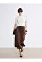 Soulife Brown Waistband A-Line Skirt, Pack of Belt