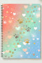 Special Color Design Paw Themed A5 Metal Spiral Bound Unlined Cardboard Cover 50Yp 100 Pages A5 Def.