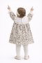 Baby Girl Floral Print Lace Detailed Dress – Cotton Piece Long Sleeve Baby Dress for Eid - 3