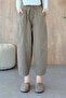 Shalwar Linen Trousers Khaki - 4