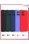 Night Blue Liquid Inside Kad Velvet t Silicone Case for Honor 70 Lite - 3