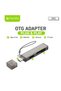 قارئ بطاقات3 في 1 USB 2.0 يدعم TF + SD + USB OTG بسرعة 480 ميجابت في الثانية متوافق مع تايب سي
