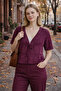 Hand Knitted Cherry Rotten Color Tie-Detail Cardigans - 8