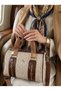 Miami Polo Club Quilted Cylinder Women's Shoulder Bag with Gold Accessories