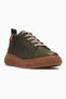 Women's Leather Daily Sneakers Shoes 26Y D26Ya-7750 Khaki - 4