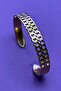 Minimalist Italian Style Laser Engraved Women's Cuff Bracelet - 6