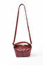 Women's Archel Leather Clutch Bag Claret Red - 6