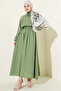 Double Suit with Striped Front and Lace Skirts - 4