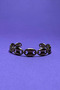 Coffee Bean Pattern Minimalist Italian Style Laser Engraved Women's Cuff Bracelet - 4