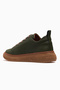 Women's Leather Daily Sneakers Shoes 26Y D26Ya-7750 Khaki - 3