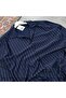 Men's Crepe Fabric Striped Shirt and Pants Set - 2