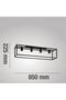 Πολυέλαιος Eldrick, 4 x E27, 40 W, μαύρος - 4