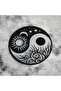 Set of 2: Yin Yang Sun and Moon Design Coasters - Decorative Bohemian Coffee Presentation Coasters - 7