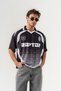Raptor Jersey Polo Yaka Oversized Jersey T-Shirt