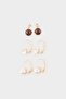 Women's 3-Piece Earrings H2571Axns
