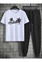 Holi̇day B Printed O Oversized Tracksuit Set