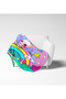 Rainbow Teddy Bear Patterned 3D Digital Print Girl Child Fleece Tv Blanket Si - 3