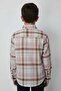 Boys Cream & Pink Brown Plaid Flannel Shirt. 2–12 Years .MH - 2