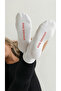 Unisex White Long Socks Quiet Club - Breathable Cotton Pack - Helps Reduce Odor Formation 4-Pack - 4