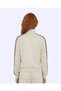 222 Banda Alber Full Zip Women's Beige Regular Zip-Up Sweatshirt - 4
