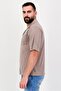 Men Regular Fit Short Sleeve Plain Casual Shirt, Clay - 2