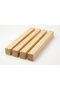 WINGS - Pack of 4 Square Hard Wooden Sticks 40mm x 40mm x 300 mm