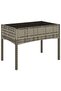 4 Piece Garden Lounge Set with Cushions Grey Poly Rattan - 2