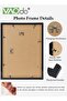 3PCS Rectangular Picture Frame Set for Wall with Gasket Display Wall Photo Frame Desktop Photo Frame - 6