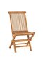 Folding Garden Chairs 2 pcs Solid Teak Wood - 2