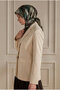Mink Leaf Pattern Cashmere Scarf