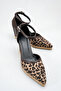 Leopard Brown Women's Pointed Toe Wedge Heel Pack Sandals Md1013-123-0001 - 4