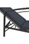 Garden Sun Lounger with Cushion Poly Rattan Grey - 6