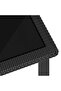 3 Piece Garden Dining Set Poly Rattan Black - 4