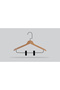 Wooden (Black Hook Lama) Latch Shirt and Skirt Hanger Natural Color 24 Pieces - 2