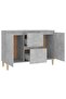 Sideboard Concrete Grey 101x35x70 cm Engineered Wood - 2