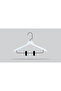 Wooden (Black Hook Lama) Latch Shirt and Skirt Hanger White Color 12 Pieces - 2